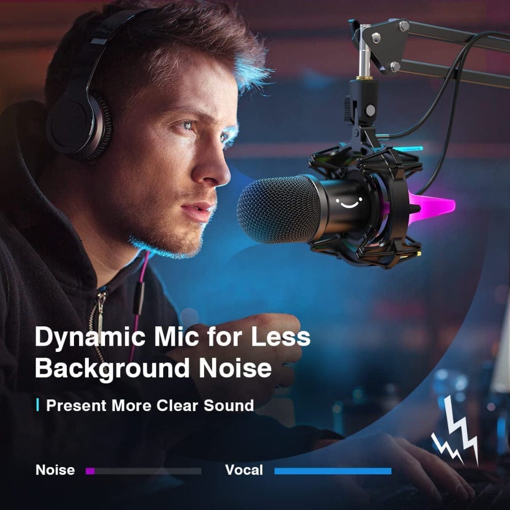 Fifine Dynamic Microphones Fifine K651 USB Computer Dynamic Microphone Kit