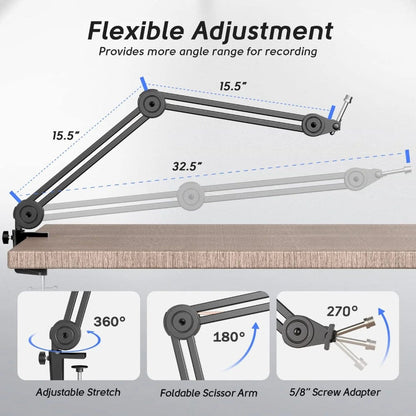 fifine microphone stands fifine bm63 microphone arm stand