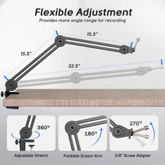 Fifine Microphone Stands Fifine BM63 Microphone Arm Stand