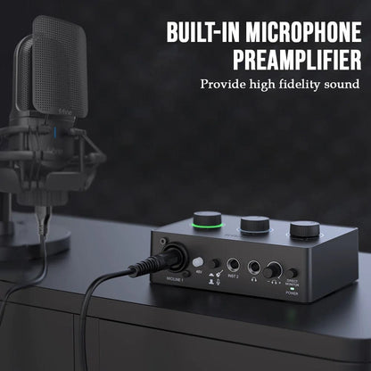 fifine mixer amplifiers fifine amplisound sc1 streaming audio mixer