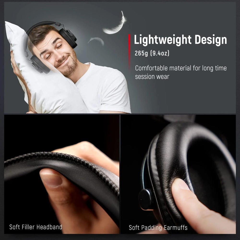 fifine on-ear wired headphones fifine h8 studio monitoring wired headphone