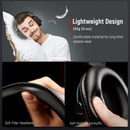 fifine on-ear wired headphones fifine h8 studio monitoring wired headphone