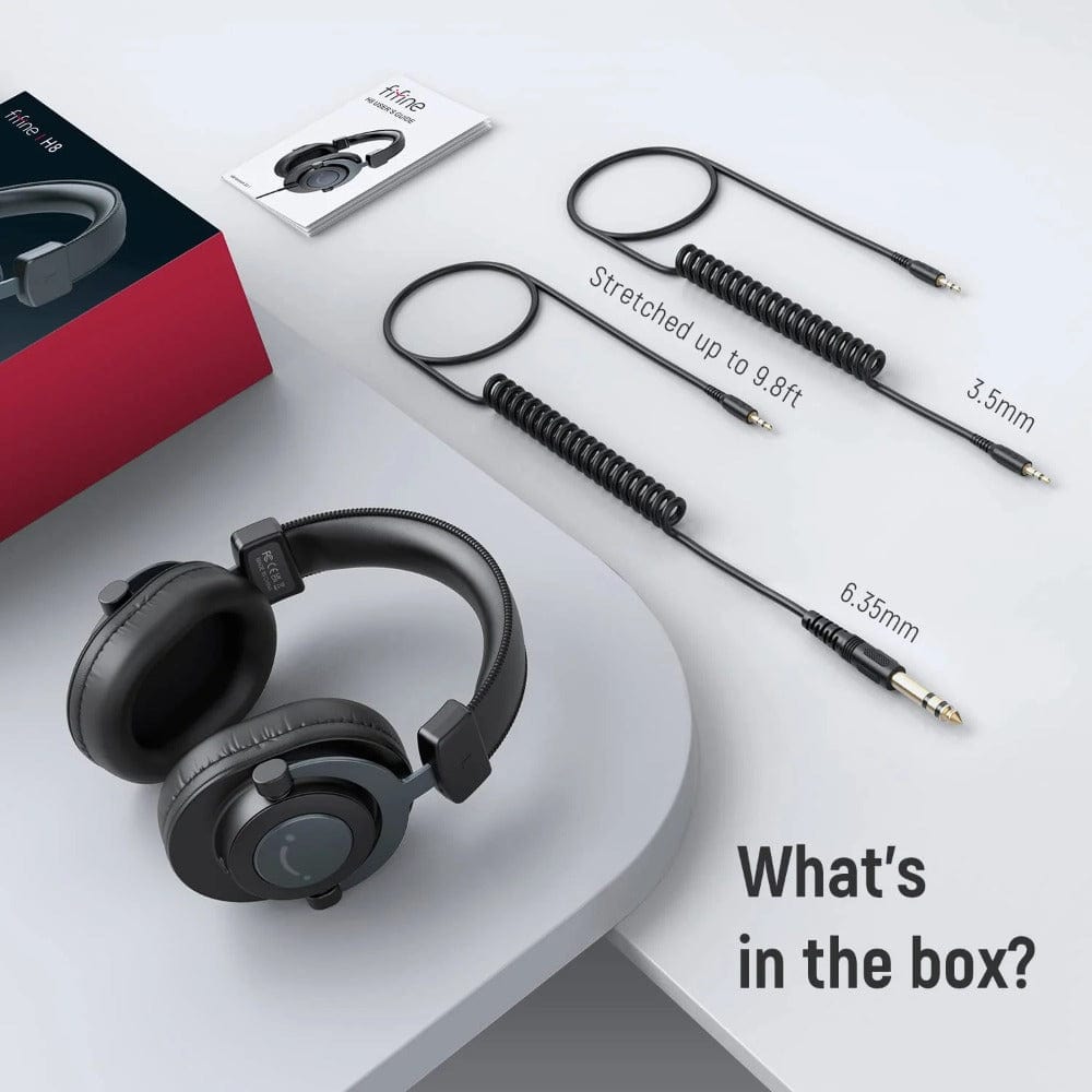 fifine on-ear wired headphones fifine h8 studio monitoring wired headphone