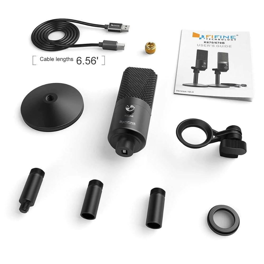 Fifine Usb Microphones Fifin K670B Cardioid USB Microphone