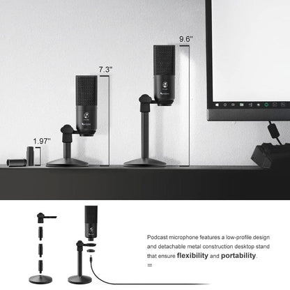 Fifine Usb Microphones Fifin K670B Cardioid USB Microphone