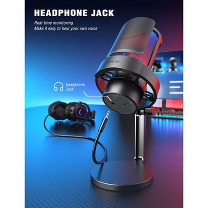 fifine usb microphones fifine a8 ampligame usb gaming microphone