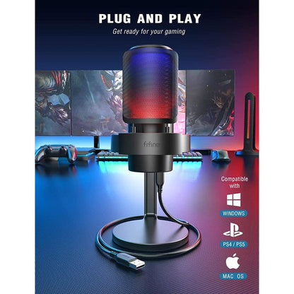 fifine usb microphones fifine a8 ampligame usb gaming microphone