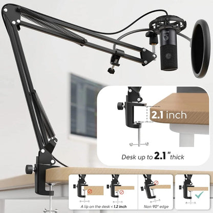 Fifine Usb Microphones Fifine T669 USB Condenser Microphone Kit