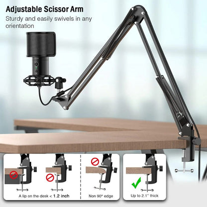 fifine usb microphones fifine t683 usb condenser microphone kit