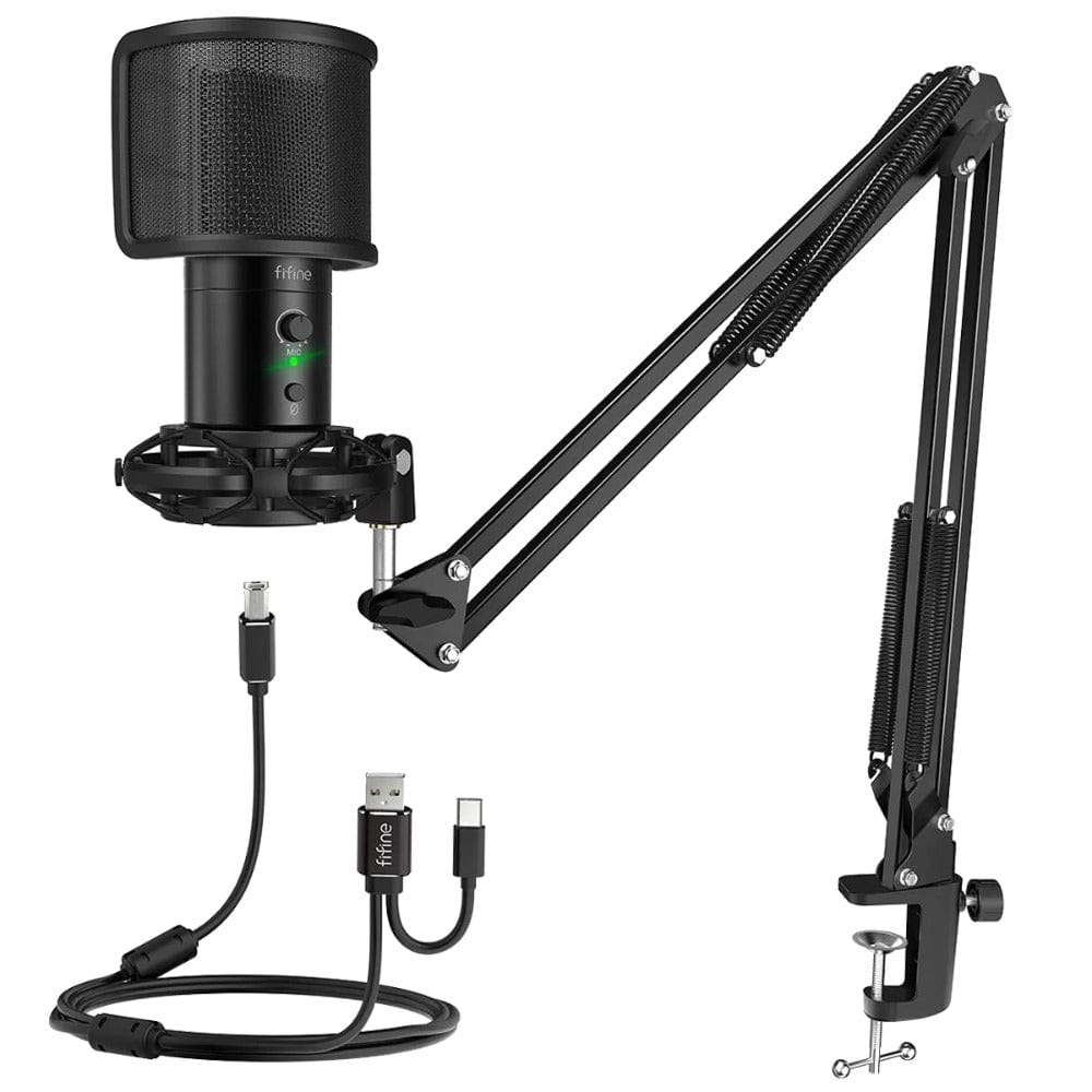 fifine usb microphones fifine t683 usb condenser microphone kit