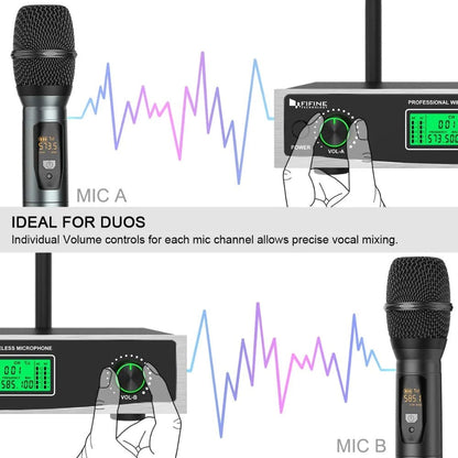 fifine wireless systems fifine k040 wireless handheld microphone