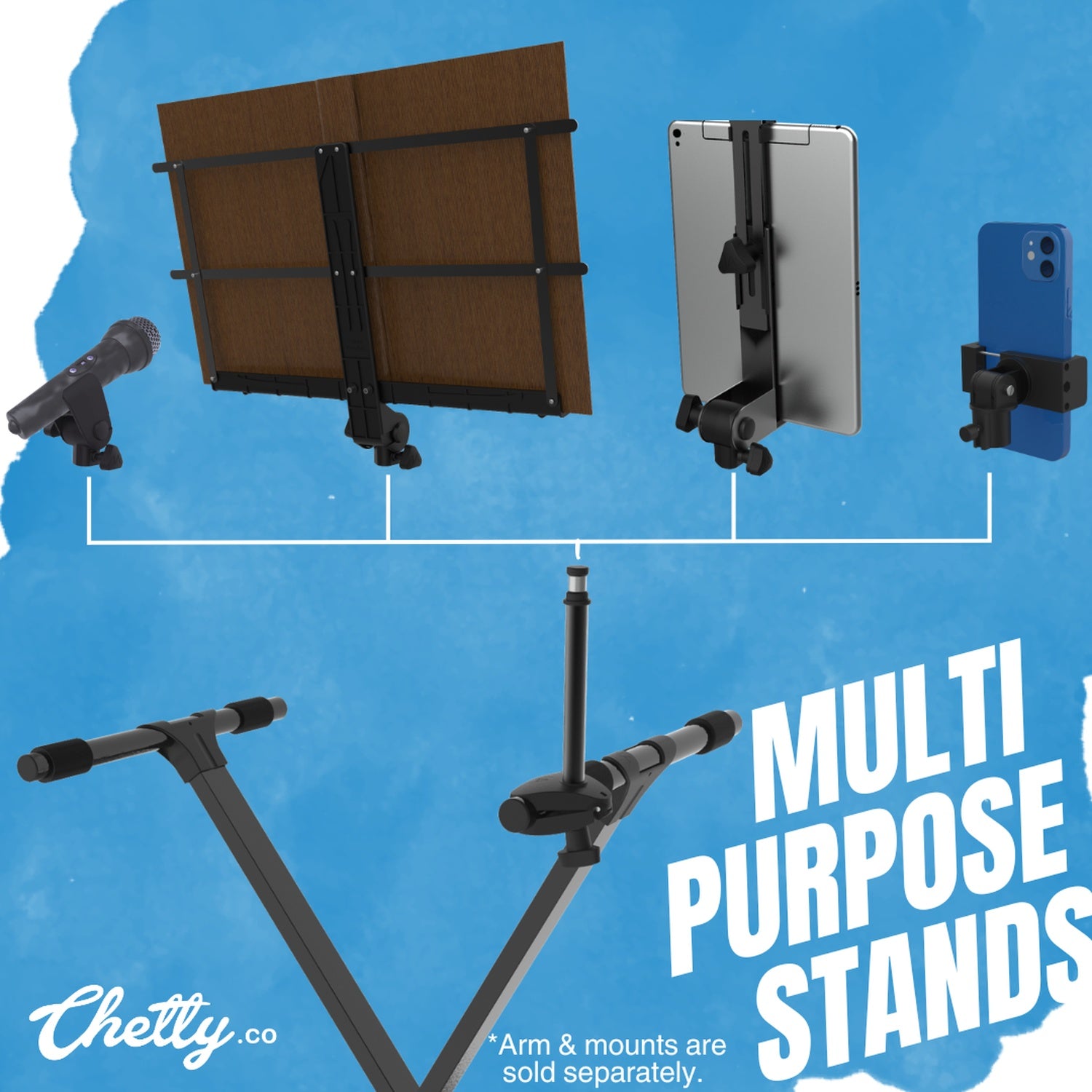 Chetty CB3 Tripod Type Drum Throne with Multi-Level Adjustment