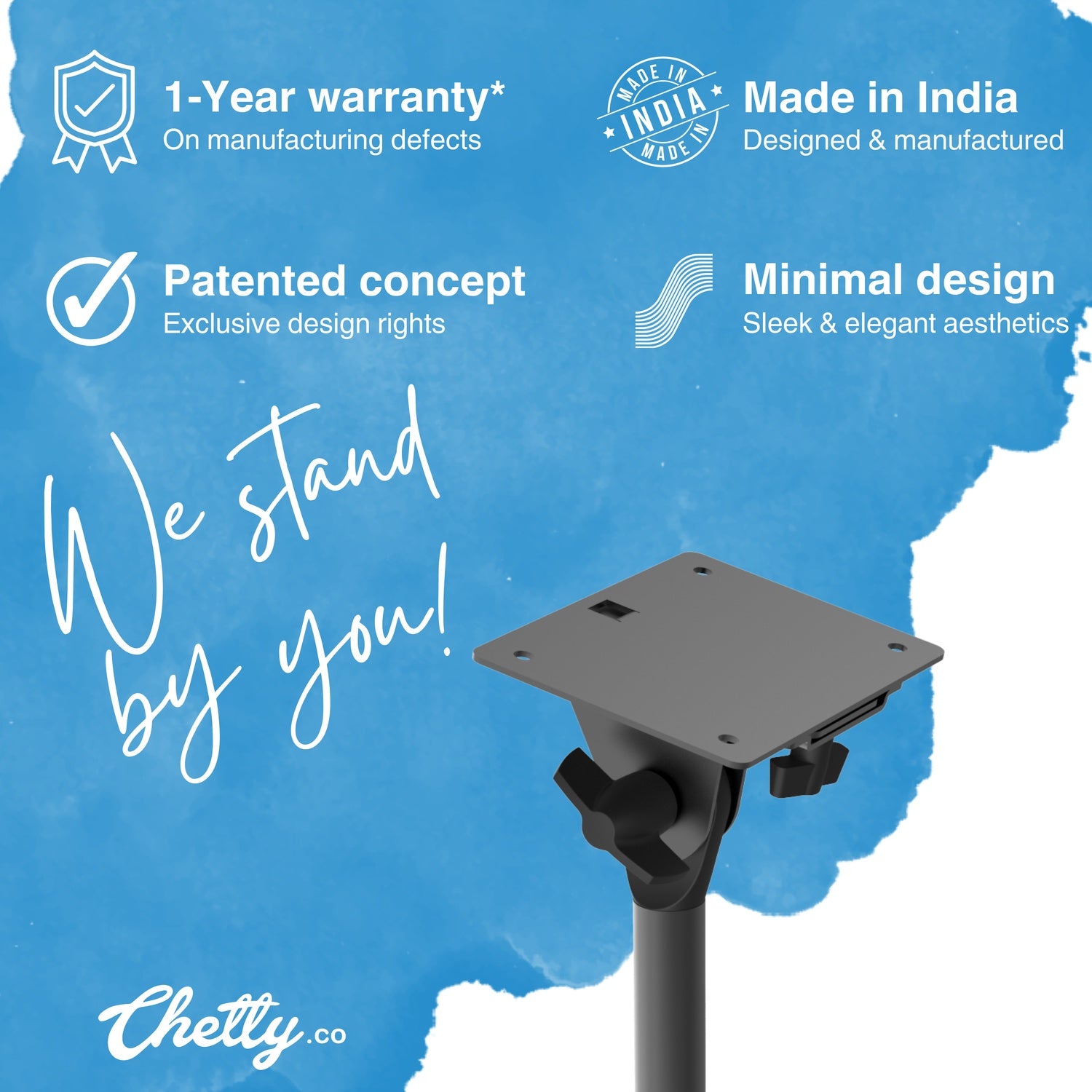 Chetty PS1 Mini Collapsible Octapad Stand with Detachable Plate