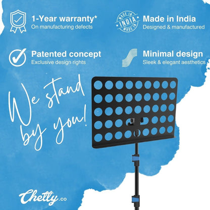 Chetty RT20 Collapsible Tripod Detachable Music Stand with Detachable Music Mount
