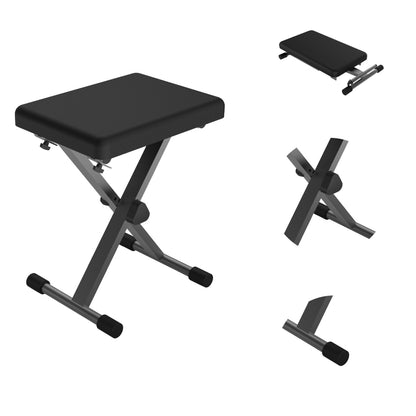 Chetty CB1 Foldable X-Type Padded Seat Adjustable Keyboard Bench