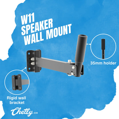 Chetty W11 Speaker Wall Mount with Adjustable Tilt & Angle