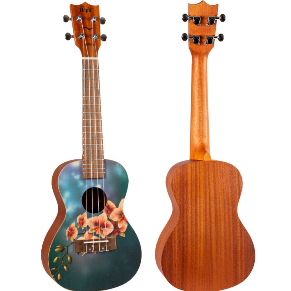 Flight Concert Ukuleles Flight AUC33 Orchid Concert Ukulele with Bag
