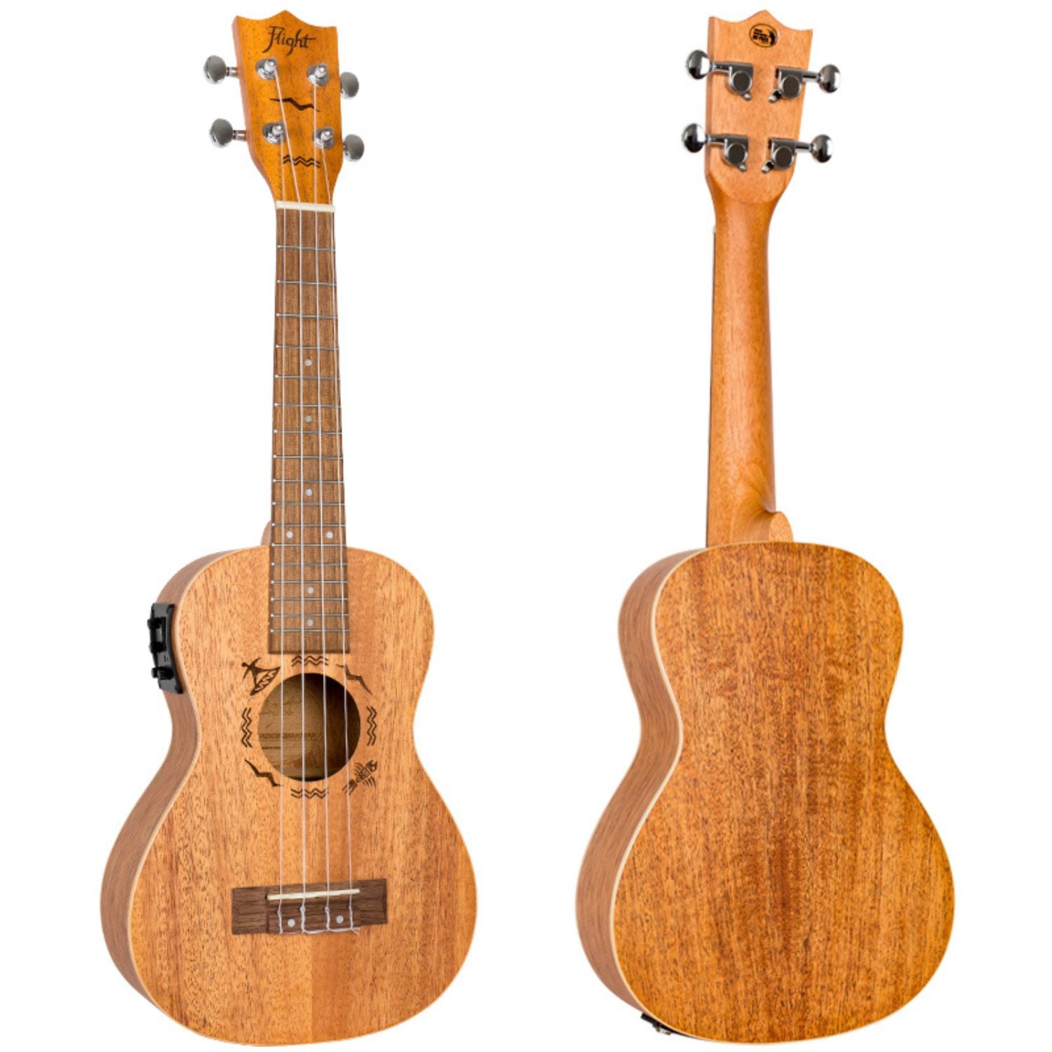 Flight Concert Ukuleles Flight DUC323 EQ Electro Acoustic Concert Ukulele with Bag