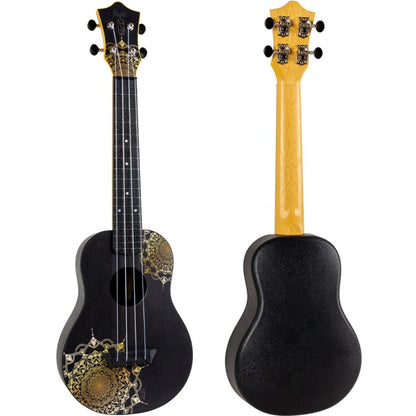 Flight Concert Ukuleles Flight TUC40 GD Mandala Travel Concert Ukulele with Bag