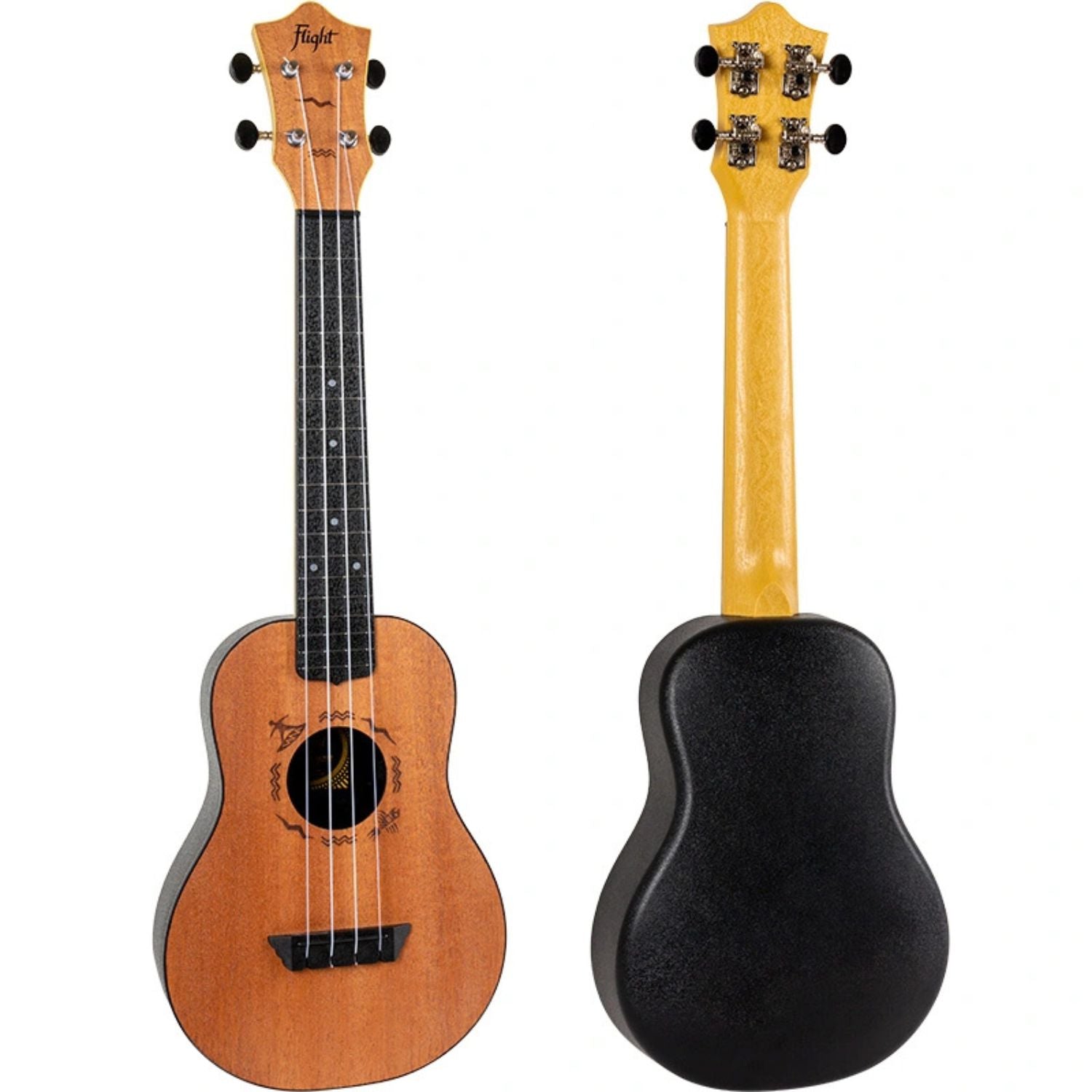 Flight Concert Ukuleles Flight TUC53 MAH Travel Concert Ukulele with Bag