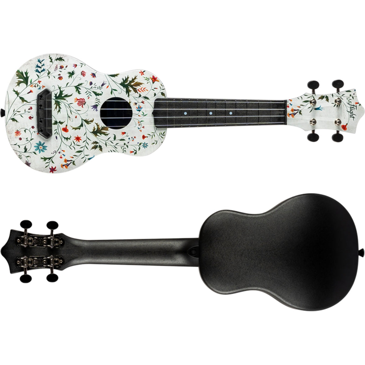 Flight Ukulele Flight UTS-40 Flower Ultra Travel Ukulele with Bag
