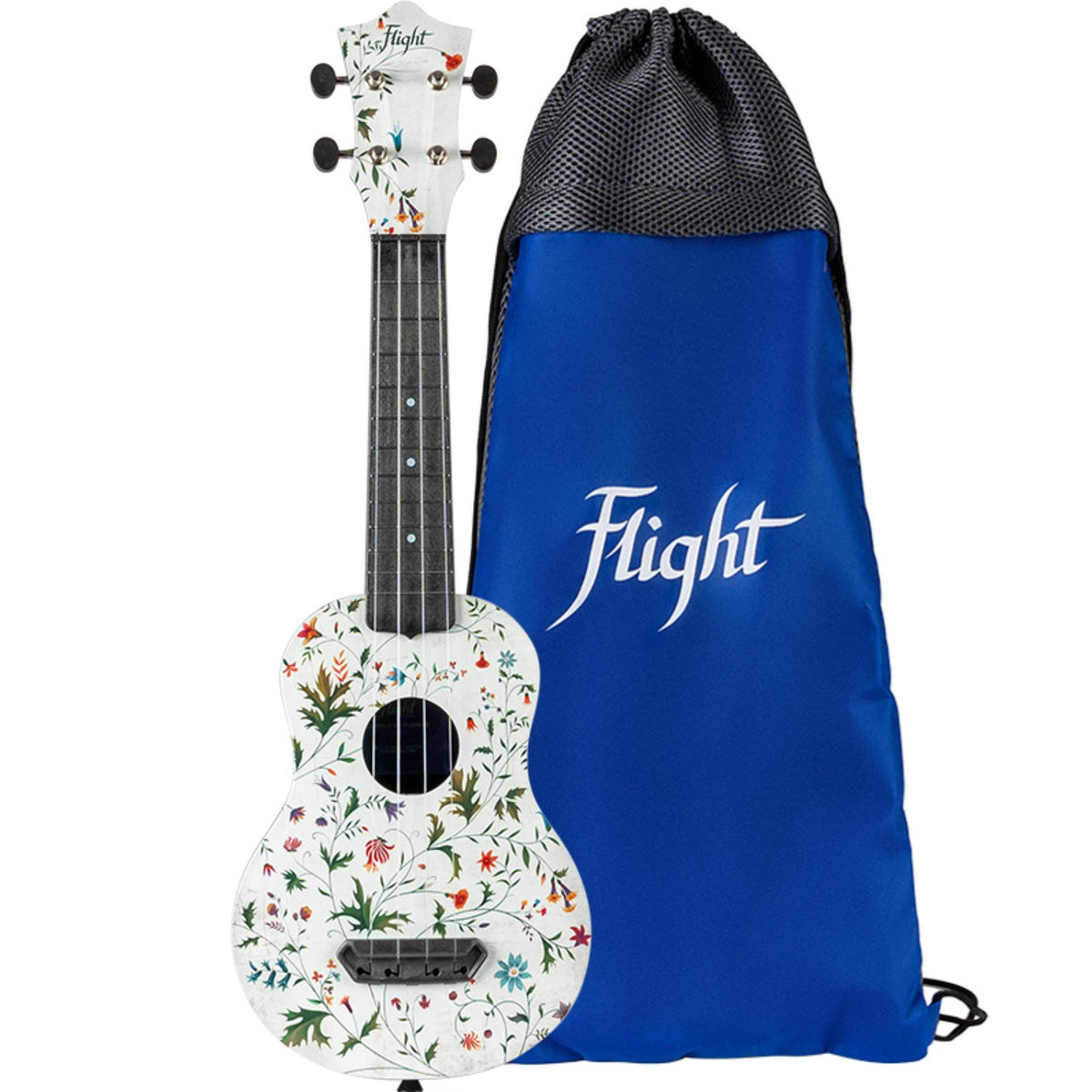 Flight Ukulele Flight UTS-40 Flower Ultra Travel Ukulele with Bag