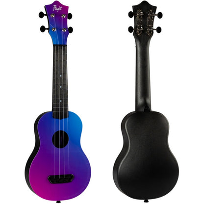 Flight Ukulele Purple and Blue Gradient Flight UTS-35 Story Ultra Travel Ukulele with Bag 