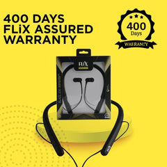 FLiX In-Ear Neckband Headphones Black FLiX (Beetel) Blaze 200 Wireless Bluetooth In-Ear Collar Neckband - Black