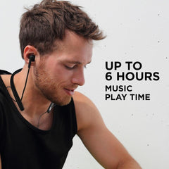 FLiX In-Ear Neckband Headphones Black FLiX (Beetel) Blaze 200 Wireless Bluetooth In-Ear Collar Neckband - Black