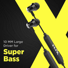 FLiX In-Ear Neckband Headphones Black FLiX (Beetel) Thunder Lite 1000 BT 5.0 Wireless In Ear Neckband- Black
