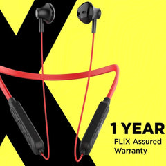 FLiX In-Ear Neckband Headphones Red FLiX (Beetel) Thunder 1100 Bluetooth In Ear Neckband - Red