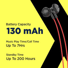 FLiX In-Ear Neckband Headphones Red FLiX (Beetel) Thunder 1100 Bluetooth In Ear Neckband - Red