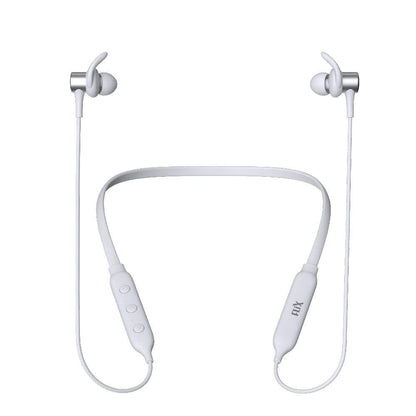 FLiX In-Ear Neckband Headphones White FLiX (Beetel) Blaze 120 Bluetooth v5.0 Wireless In Ear Comfortable Sports Neckband - White