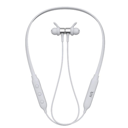 FLiX In-Ear Neckband Headphones White FLiX (Beetel) Blaze 120 Bluetooth v5.0 Wireless In Ear Comfortable Sports Neckband - White