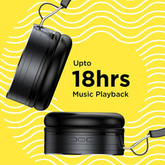 FLiX On-Ear Wireless Headphones Black FLiX (Beetel) X2 Bluetooth v5.0 On Ear Wireless Headphone - Black