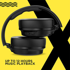 FLiX Over-Ear Wireless Headphones Black FLiX (Beetel) X1 BT 5.0 Over Ear Wireless Headphone - Black