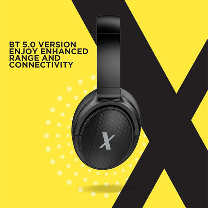 flix over-ear wireless headphones black flix (beetel) x1 bt 5.0 over ear wireless headphone - black     