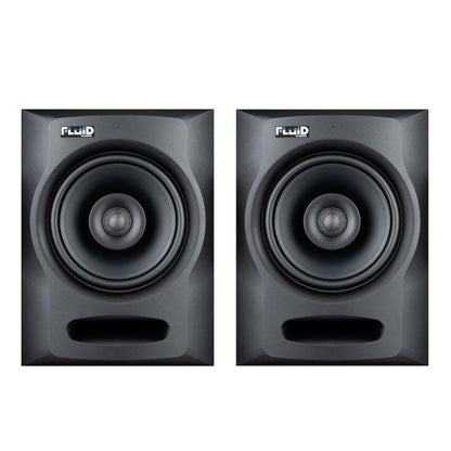 fluid audio monitor speakers pair fluid audio fx80 8-inch 2-way active studio monitor speaker