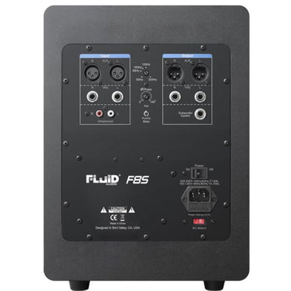 Fluid Audio Subwoofers Fluid Audio F8S Active Subwoofer - Black