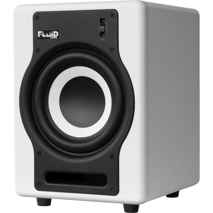 fluid audio subwoofers fluid audio f8sw active subwoofer- white