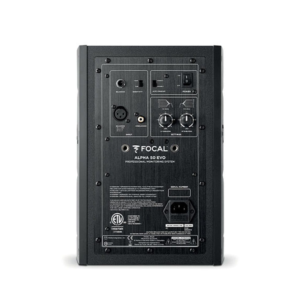focal monitor speakers focal alpha 50 evo active 2-way professional nearfield monitor speaker 