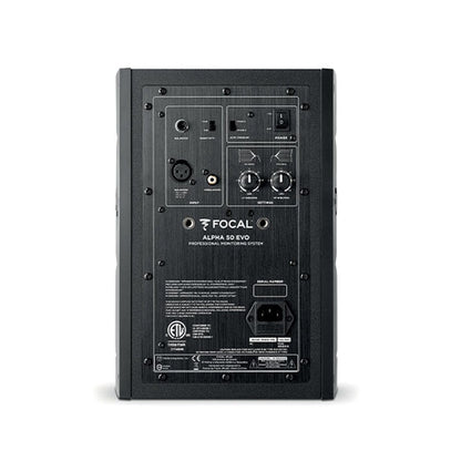 focal monitor speakers focal alpha 50 evo active 2-way professional nearfield monitor speaker 