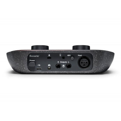 focusrite audio interfaces black focusrite vocaster one studio usb-c podcasting audio interface bundle 