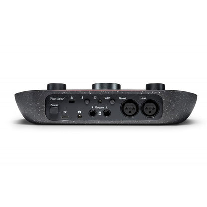 focusrite audio interfaces black focusrite vocaster two studio usb-c podcasting audio interface bundle   