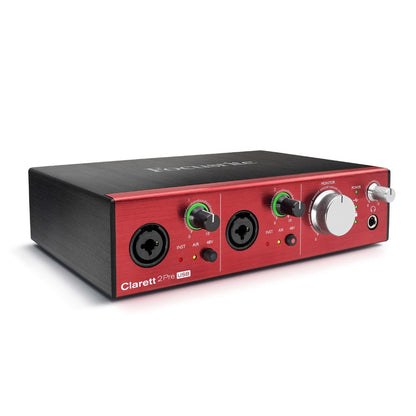 focusrite audio interfaces focusrite clarett 2pre 10-in, 4-out usb audio interface
