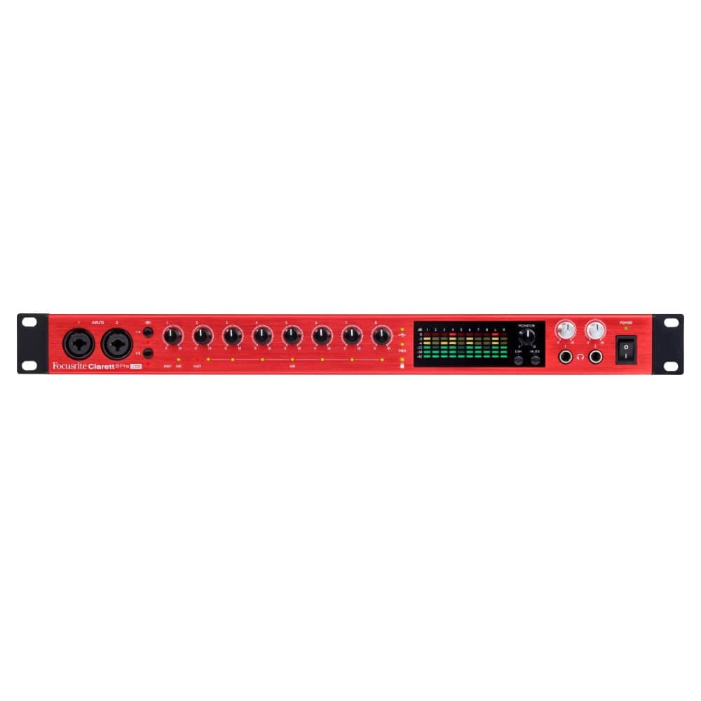 focusrite audio interfaces focusrite clarett 8 pre usb 18-in, 20-out audio interface for pc & mac