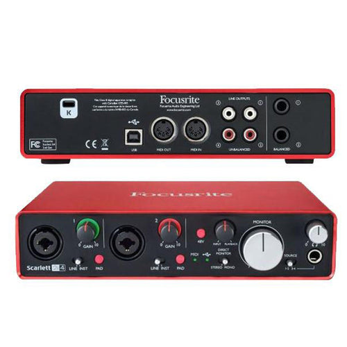 Buy Focusrite Scarlett 2i4 2 In/4 Out USB Audio Interface with MIDI 2nd Gen Online Bajaao