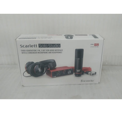 focusrite audio interfaces focusrite scarlett solo studio - open box b stock