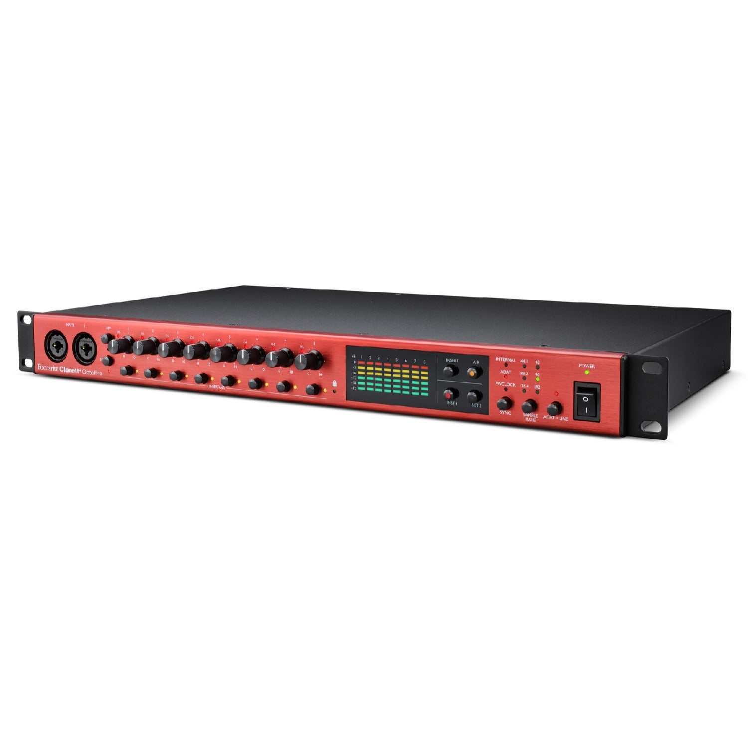 Focusrite Pre Amps Focusrite Clarett Plus Octopre 8-in 8-out Adat Preamp