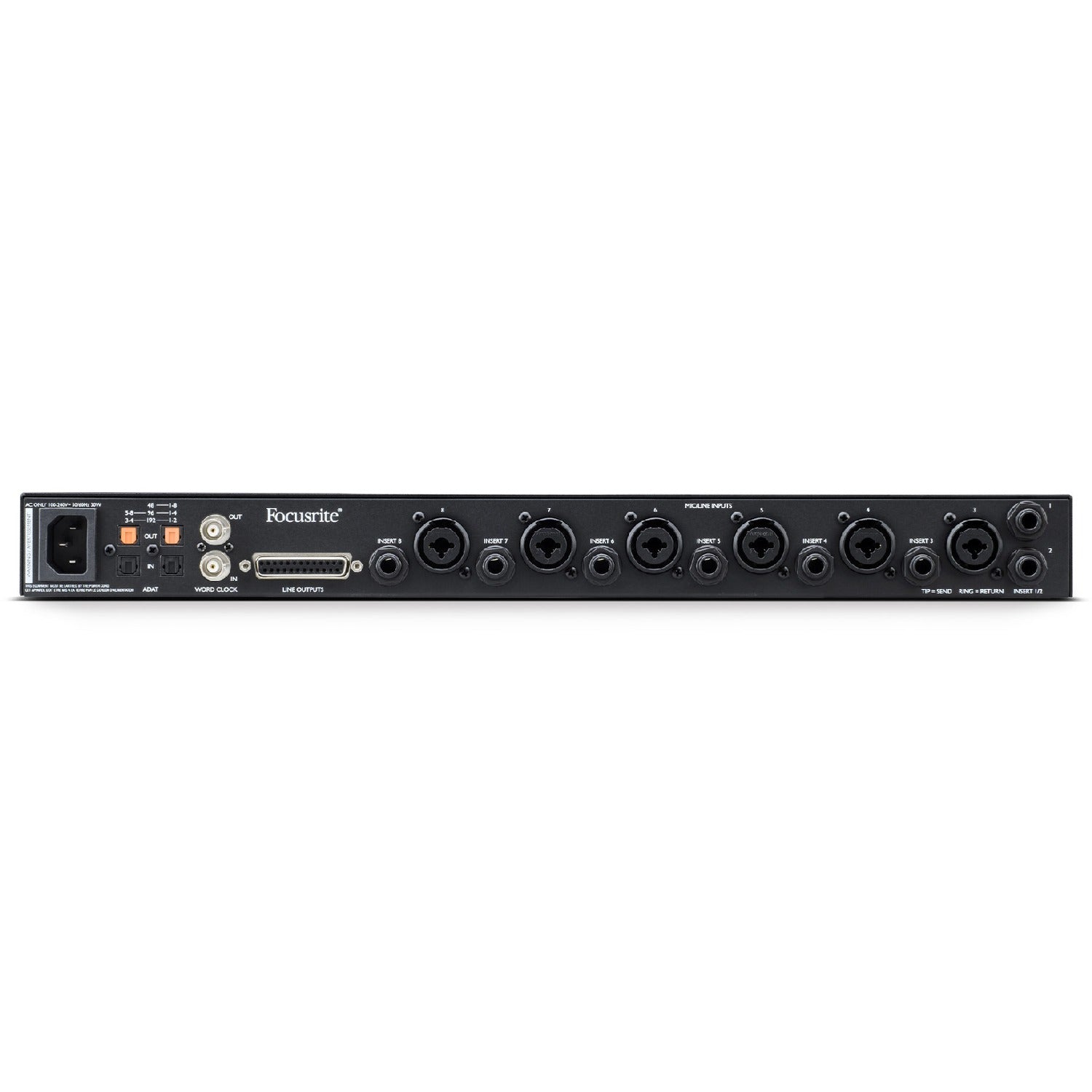 Focusrite Pre Amps Focusrite Clarett Plus Octopre 8-in 8-out Adat Preamp